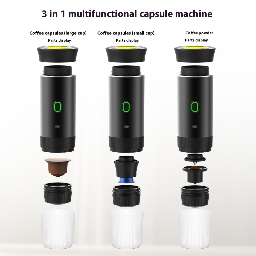 Portable Capsule Coffee Machine Electric Small Wireless Heating Kitchen Gadgets A&S Collection