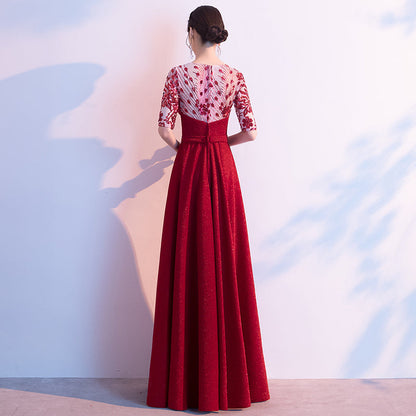 Elegant Red Evening Show Dress: Stunning Design for Ladies, Perfect for Formal Events and Captivating Stage Performances CJ