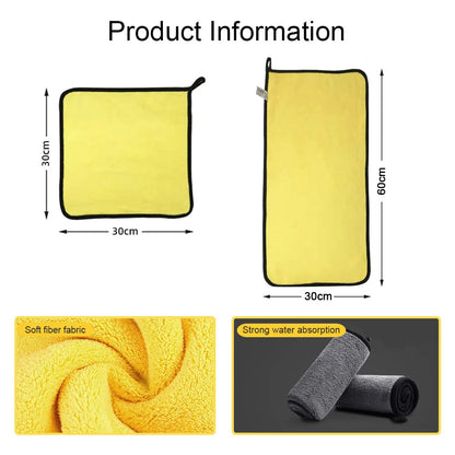 Microfiber Towel Car Microfiber Cloth Wash Towel Microfiber Cleaning Cloth Car Wash Drying Towel Auto Detailing A&S Collection