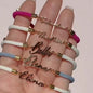 Personalized Colorful Rope Chain Custom Name Bracelet Personalized Adjustable Name Jewelry For Girls A&S Collection