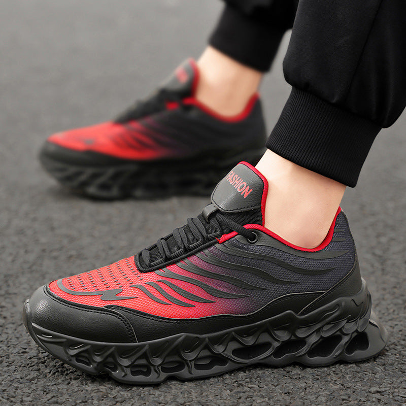 Men's Lace-up Sneakers Thick-soled Daddy Vulcanized Shoes Outdoor Running Sports Casual Shoes A&S Collection