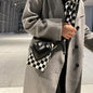 The New Checkerboard Mobile Phone Bag Shoulder Messenger Lady CJ