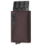Credit Card Case With Double Id Window Rfid Blocking Automatic Leather Up Wallet A&S Collection