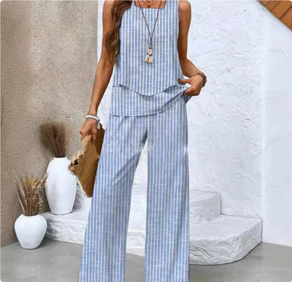 "Sleeveless Vest Pant Suit CJ