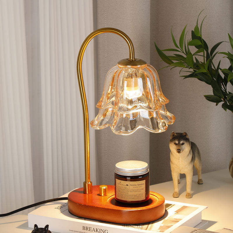 French Retro Bedroom Bedside Linglan Fragrance Lamp Wax Melting Lamp