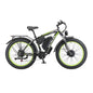 2000W High Power Two Wheel Drive Dual Motor Electric Bike With 26AH Lithium Battery and 26x4.0 inch Fat Tire E-Bike gsmFI