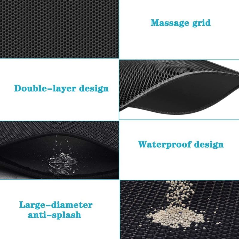 EVA double detachable litter mat Litter box cat scratch mat batch A&S Collection