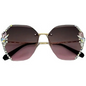 Lunette De Soleil Luxury Rhinestone Sun Glasses Female Shades Cutting Lens Rimless Sunglasses A&S Collection