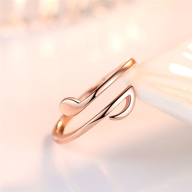 Luxury Jewelry Adjustable Music Rings A&S Collection