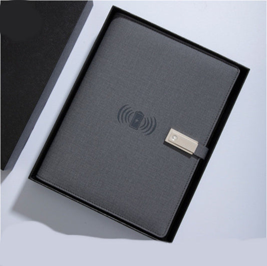 Multifunctional Power Bank Notepad With U Disk Business Suit