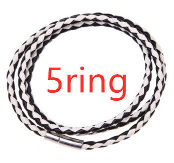 Personalized Mens Braided Genuine Leather Bracelet Stainless Steel Custom Beads Name Charm Bracelet For Men With Family Names A&S Collection