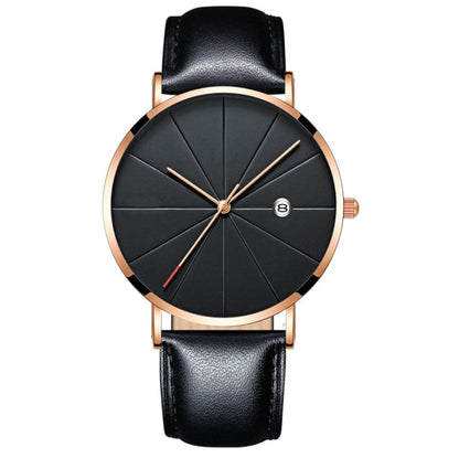 Creative Waterproof Quartz Watch for Men: Simple Calendar Design A&S Collection
