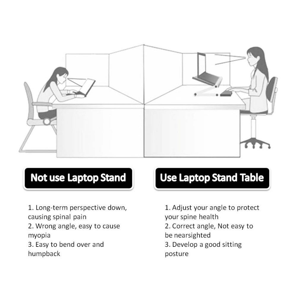Foldable Laptop Stand Ergonomic Desk Tablet Holder A&S Collection