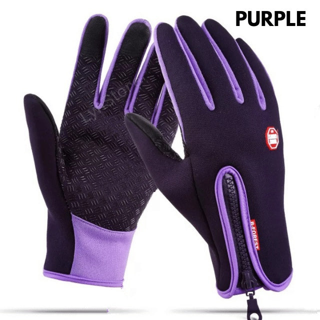 Winter Gloves Touch Screen Riding Motorcycle Sliding Waterproof Sports Gloves With Fleece A&S Collection