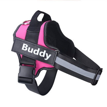 Personalized Dog Harness NO PULL Reflective Breathable Adjustable Pet Harness Vest For Small Large Dog Custom Patch Pet Supplies A&S Collection