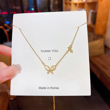 Fashion Titanium Steel Necklace - Light Luxury Design with Advanced Sense for Unique Style CJ