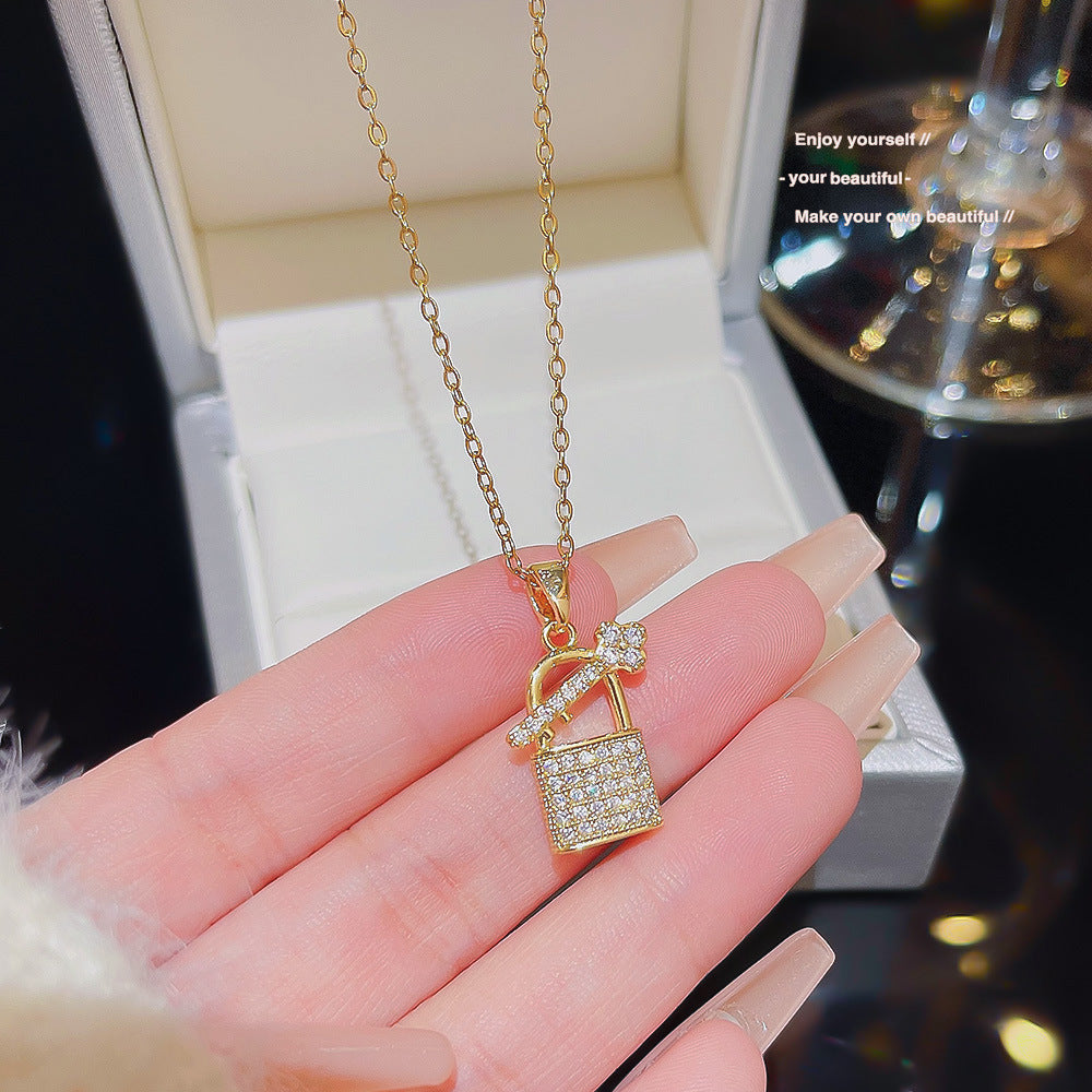 Fashion Titanium Steel Necklace - Light Luxury Design with Advanced Sense for Unique Style CJ