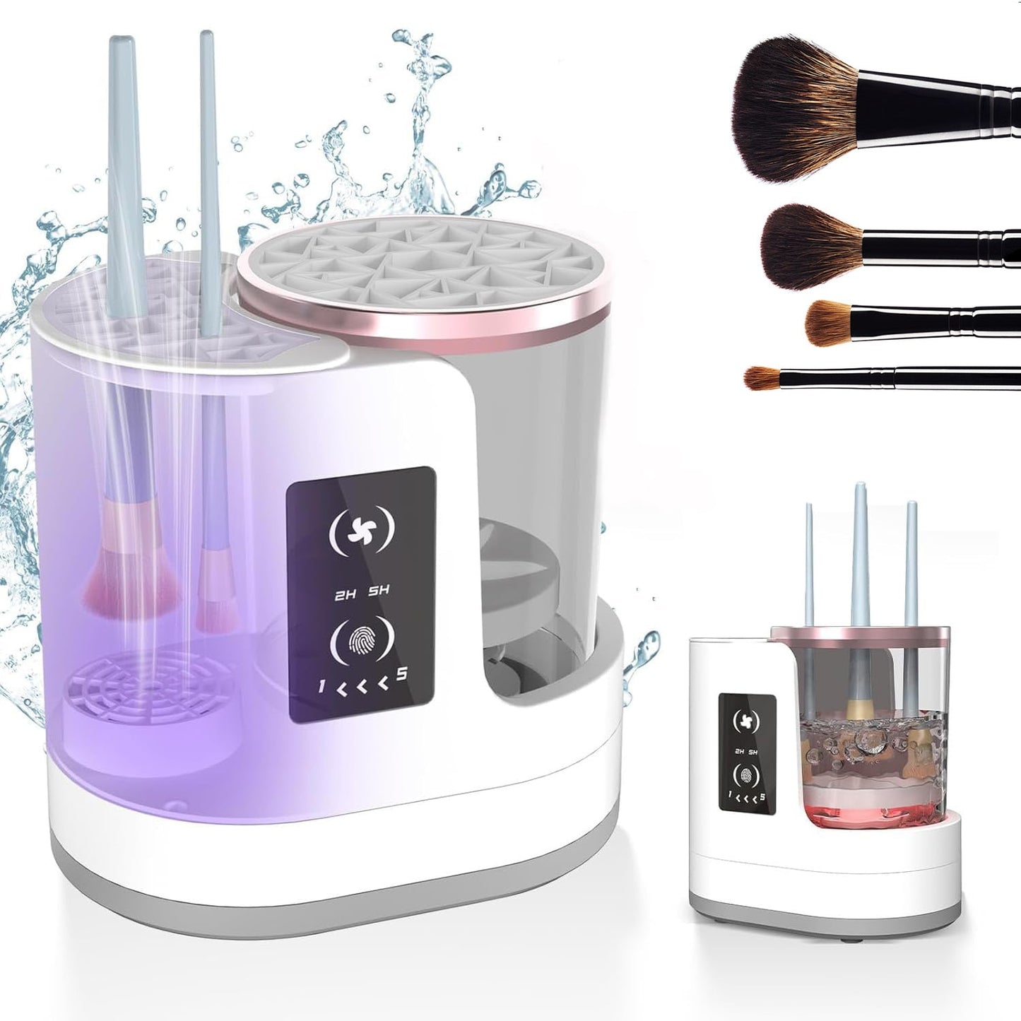 **Rechargeable brush cleaner—efficient, automatic, and time-saving elegance.** CJ