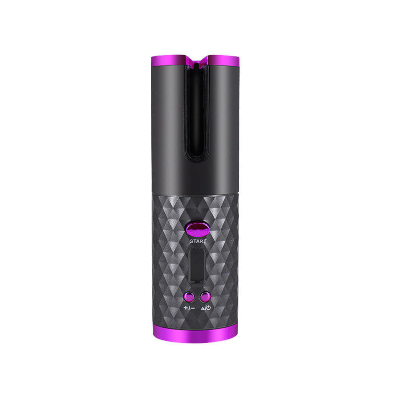 Rechargeable Automatic Hair Curler Women Portable Hair Curling Iron LCD Display Ceramic Curly Rotating Curling Wave Styer CJ