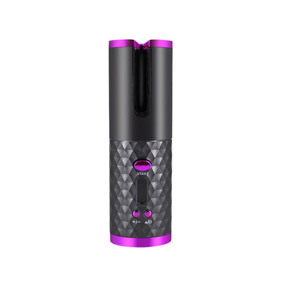 Rechargeable Automatic Hair Curler Women Portable Hair Curling Iron LCD Display Ceramic Curly Rotating Curling Wave Styer CJ