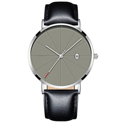 Creative Waterproof Quartz Watch for Men: Simple Calendar Design A&S Collection
