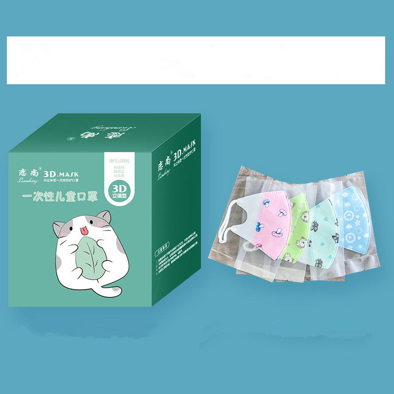 Medical Face Masks kids - disposable 3D dustproof and breathable A&S Collection