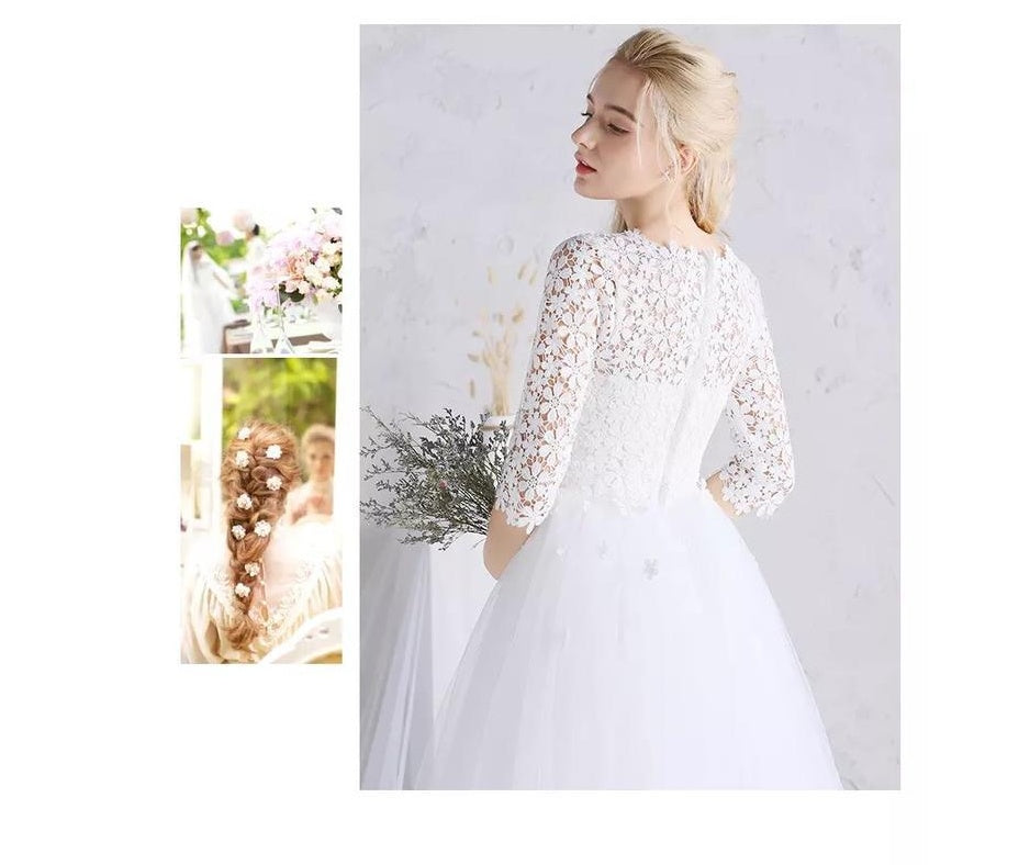 Spring new women's party ladies small  sleeves popular white dress summer dress A&S Collection