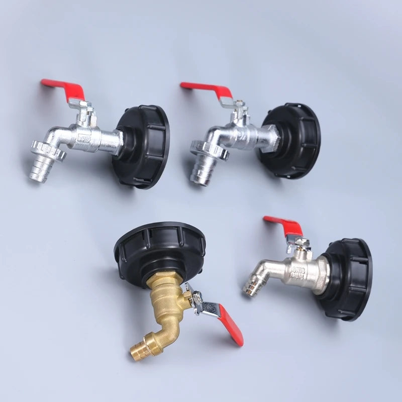 S60x6 Coarse Thread IBC Tank Tap Connecter X 1/2'' 3/4'' Water Coupling Adapter 1000L Garden Home Replacement Valve Fitting A&S Collection