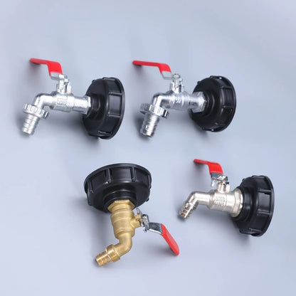 S60x6 Coarse Thread IBC Tank Tap Connecter X 1/2'' 3/4'' Water Coupling Adapter 1000L Garden Home Replacement Valve Fitting A&S Collection
