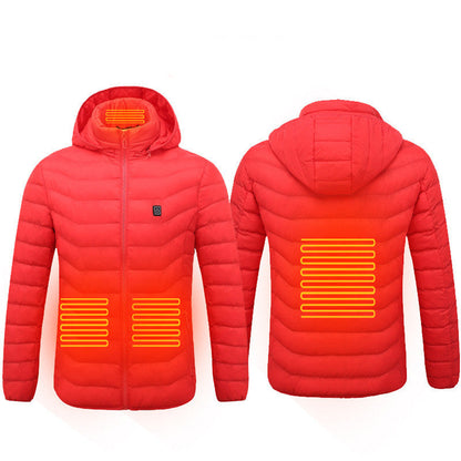 New Heated Jacket Coat USB Electric Jacket Cotton Coat Heater Thermal Clothing Heating Vest Men's Clothes Winter A&S Collection