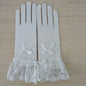 1 pair Knitted stretch mesh gloves A&S Collection