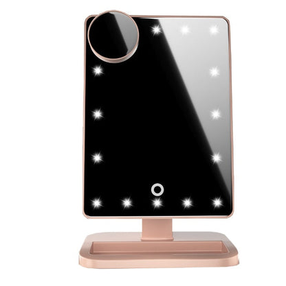 Touch Screen Makeup Mirror With 20 LED Light Bluetooth Music Speaker 10X Magnifying Mirrors Lights A&S Collection