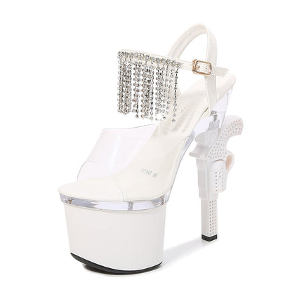 Elevate Your Look with Trendy Muffin Sandals and Transparent Super High Heels CJBHNSNS31969