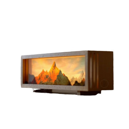 Sunshine Jhan night light Meri Snow Mountain cultural and creative desktop atmosphere light Qianlijiangshan charging pat light Hypersku