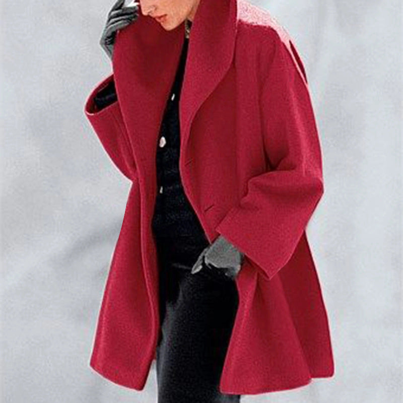Stylish autumn-winter hooded fur coat: multi-color, round neck, and loose fit, double-sided for versatility A&S Collection