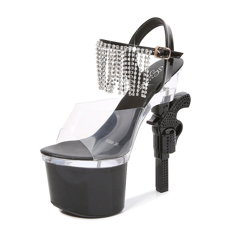 Elevate Your Look with Trendy Muffin Sandals and Transparent Super High Heels CJBHNSNS31969