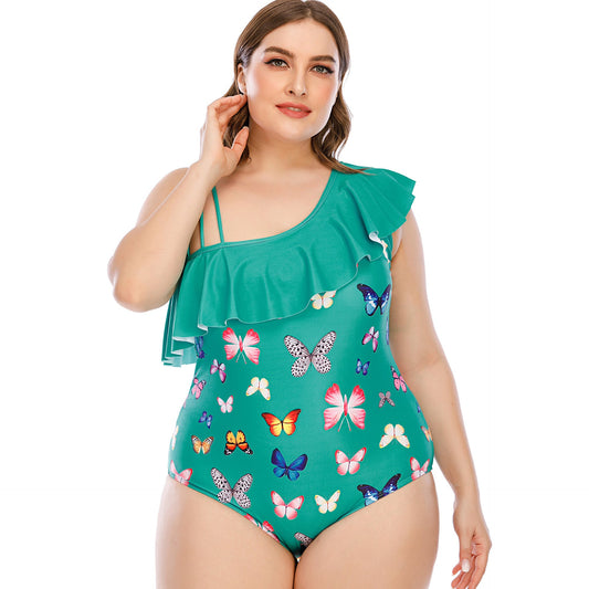 Women's Fashion Printed One-piece Swimsuit CJ