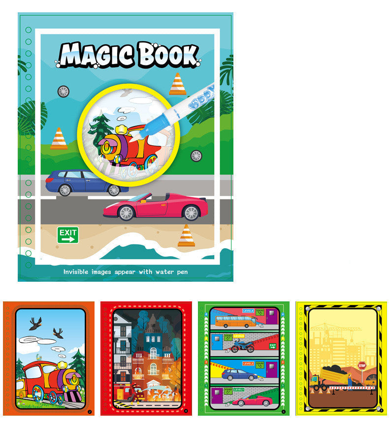 Children's Magic Water Painting Book Coloring And Coloring Book A&S Collection