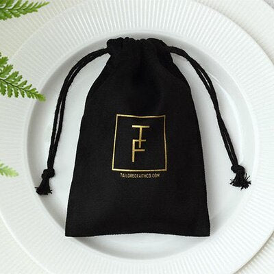 Flannel Jewelry Packaging Drawstring Drawstring Pocket Mobile Power Earphone Storage Bag A&S Collection
