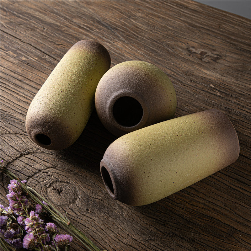 Ceramic Flower Receptacle Stoneware Creative Handmade Decoration A&S Collection