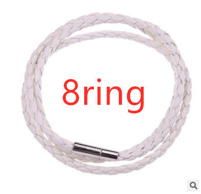 Personalized Mens Braided Genuine Leather Bracelet Stainless Steel Custom Beads Name Charm Bracelet For Men With Family Names A&S Collection