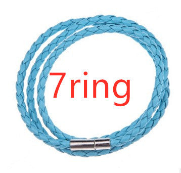 Personalized Mens Braided Genuine Leather Bracelet Stainless Steel Custom Beads Name Charm Bracelet For Men With Family Names A&S Collection