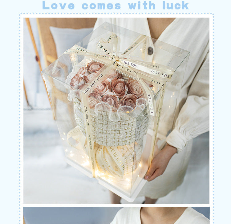 Timeless soap rose bouquet: beautifully arranged, everlasting elegance A&S Collection