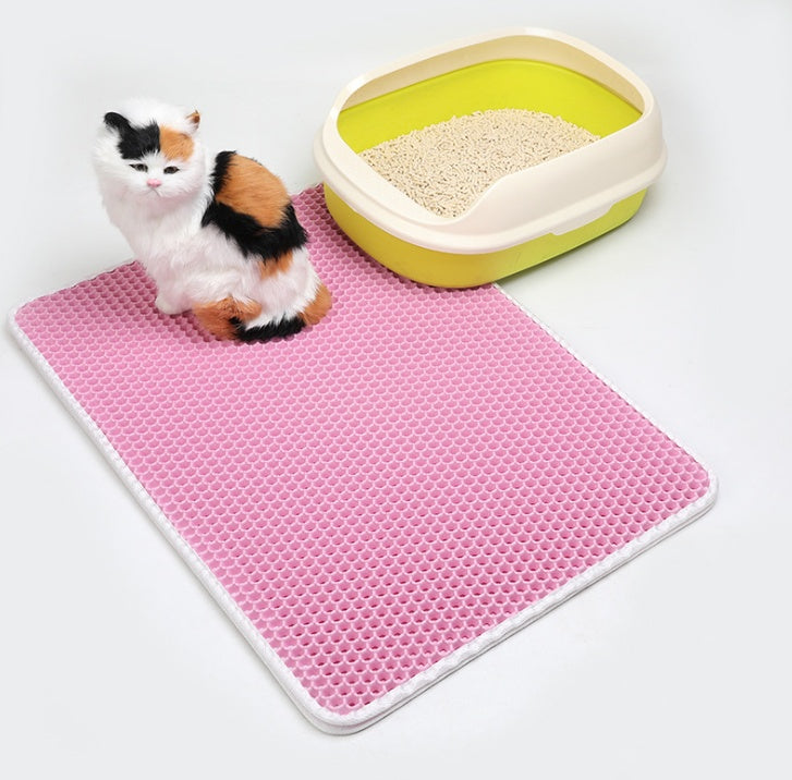 Pet Cat Litter Mat Pet Supplies EVA Double Cat Litter Mat CJ