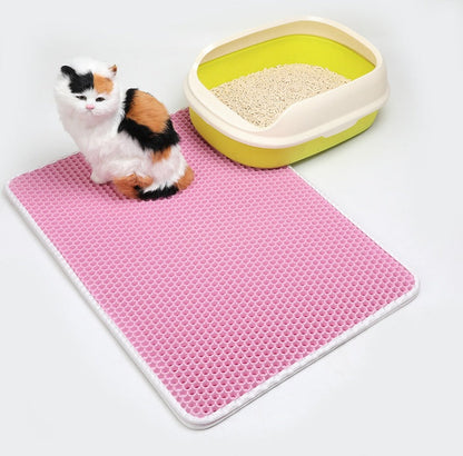 Pet Cat Litter Mat Pet Supplies EVA Double Cat Litter Mat CJ