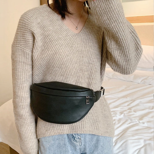 Crossbody All-Match Premium Texture Waist Bag A&S Collection