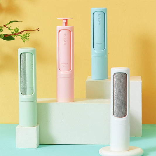 2-1 Reusable Pet Hair Remover Brush Lint Roller Portable Effective Self Cleaning Tool for Cat Dog Fur Hair Dust Removal Brush A&S Collection