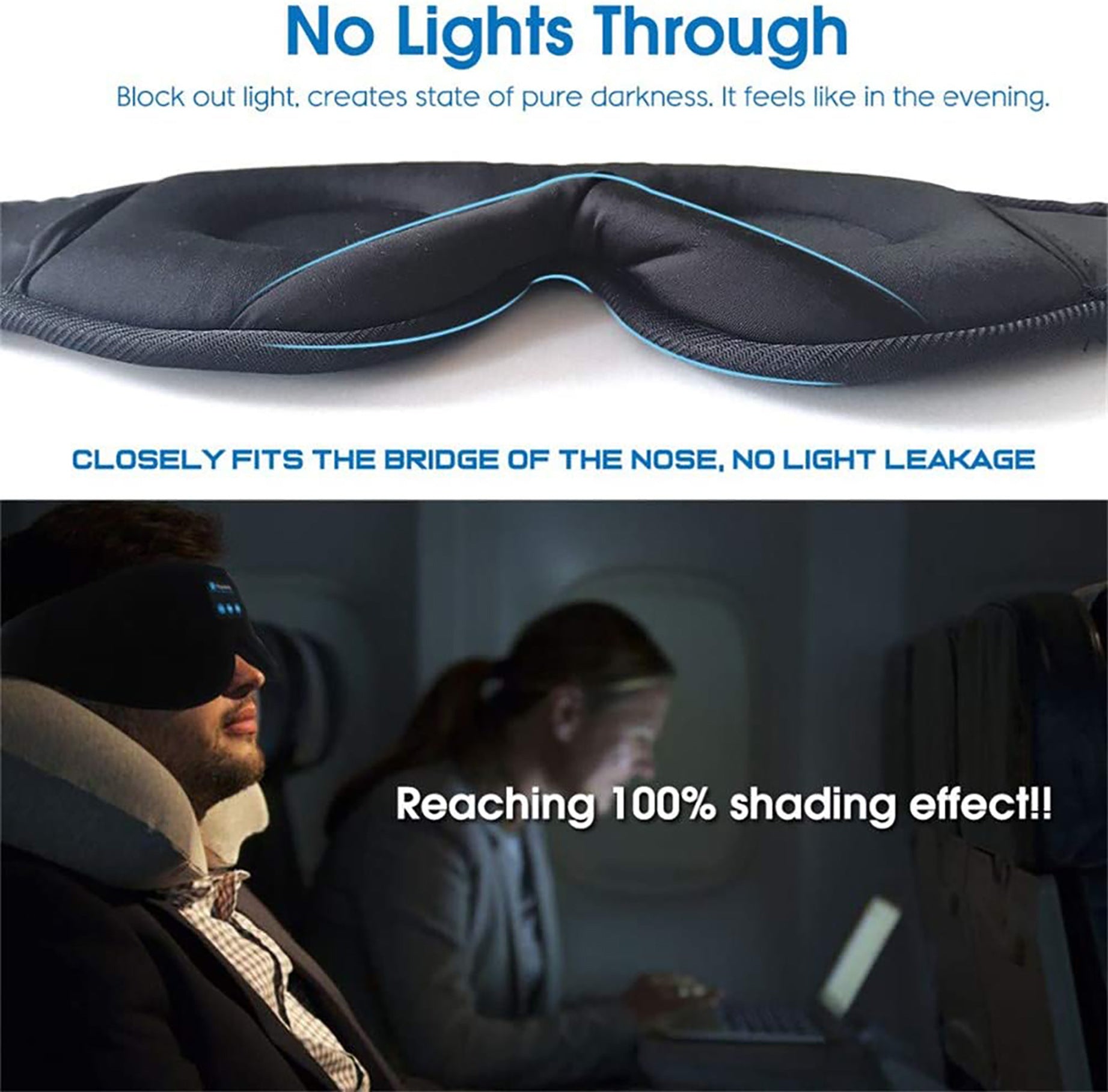 Wireless Call Stereo Music Blackout Sleep Eye Mask A&S Collection