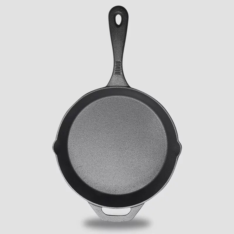 Uncoated Cast Iron Non-Stick Pan - Durable, Chemical-Free Cooking for Healthier Meals CJ