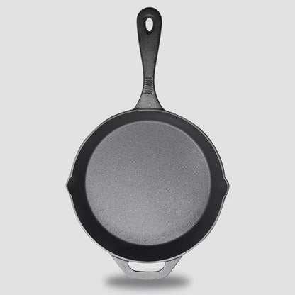 Uncoated Cast Iron Non-Stick Pan - Durable, Chemical-Free Cooking for Healthier Meals CJ
